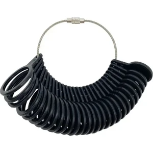 Spelt Yüzük Ölçer Seti Takı Yapımı İçin Plastik Parmak Ölçüm Aracı 34 Parça