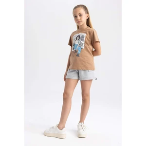 Kız Çocuk Kargo Fit Şort B0841A823HS