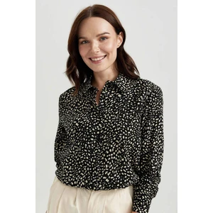 Loose Fit Desenli Uzun Kollu Gömlek Tunik T0609AZ23AU