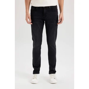 Pedro Slim Fit Dar Kalıp Normal Bel Dar Paça Siyah Jean Pantolon R8788AZ24SP