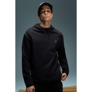 DeFactoFit Standart Fit Kapüşonlu Baskılı Cepli Sweatshirt B4372AX24SP