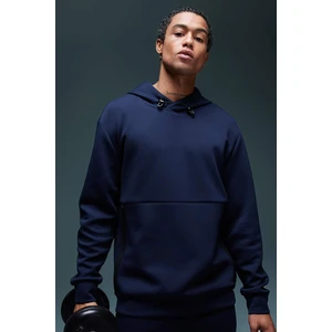 DeFactoFit Standart Fit Bisiklet Yaka Skuba Dalgıç Kumaş Sporcu Sweatshirt B4757AX24SP
