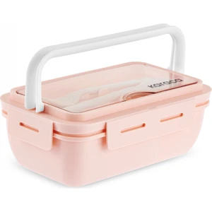 Fusca Çatal Kaşıklı Lunch Box Pudra