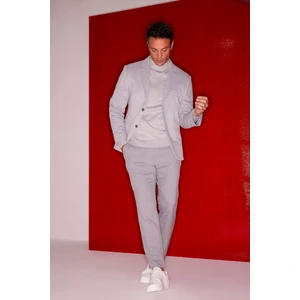 Twill Chino Pantolon Slim Fit Dar Kesim Dar Paça Basic Düz Cepli B2091AX23AU