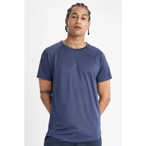 DeFactoFit Slim Fit Dar Kesim Bisiklet Yaka Baskılı Sporcu Kısa Kollu Tişört V2887AZ24SP