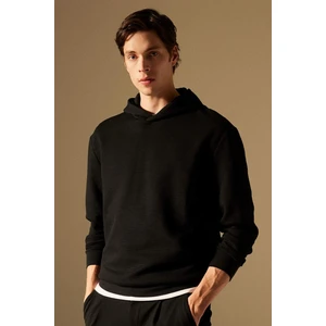 Oversize Geniş Kalıp Kapüşonlu Kapitone Sweatshirt B6492AX24SP