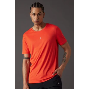 DeFactoFit Slim Fit Dar Kesim Bisiklet Yaka Baskılı Kısa Kollu Sporcu Tişört X6142AZ24SP