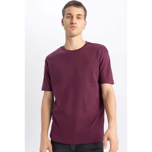 Regular Fit Bisiklet Yaka Baskılı Kısa Kollu Ağır Kumaş Tişört B4291AX24SP