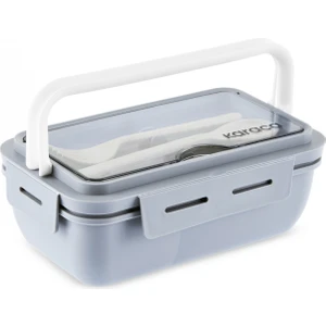 Fusca Çatal Kaşıklı Lunch Box Gri