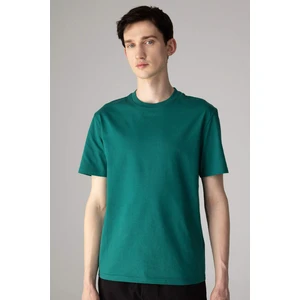 New Regular Fit Bisiklet Yaka Basic Düz %100 Pamuk Kısa Kollu Tişört V7699AZ24SP