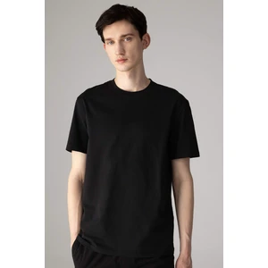 New Regular Fit Bisiklet Yaka Basic Düz %100 Pamuk Kısa Kollu Tişört V7699AZ24SP