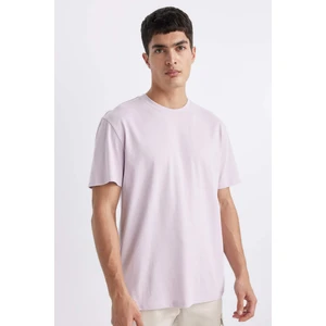 %100 Pamuk New Regular Fit Bisiklet Yaka Basic Düz Kısa Kollu Tişört V7699AZ24SP