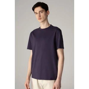 New Regular Fit Bisiklet Yaka Basic Düz %100 Pamuk Kısa Kollu Tişört V7699AZ24SP