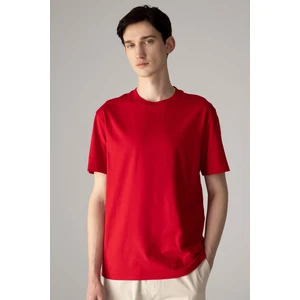 New Regular Fit Bisiklet Yaka Basic Düz %100 Pamuk Kısa Kollu Tişört V7699AZ24SP