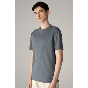 New Regular Fit Bisiklet Yaka Basic Düz %100 Pamuk Kısa Kollu Tişört V7699AZ24SP