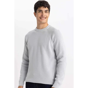 Standart Fit Normal Kesim Bisiklet Yaka Basic Düz Triko Kazak A8458AX24SP