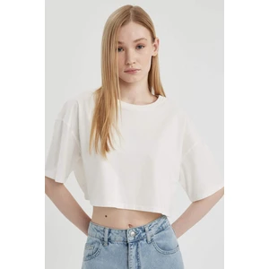 Coool Loose Fit Bisiklet Yaka Basic Düz Kısa Kollu Tişört X2381AZ24SM