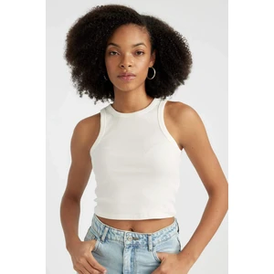 Fitted Halter Yaka Fitilli Kaşkorse Basic Düz Atlet U0357AZ24SM