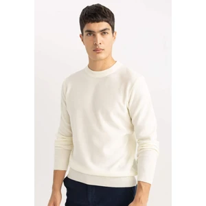 Standart Fit Normal Kesim Bisiklet Yaka Muline Desenli Triko Kazak A5181AX24SP