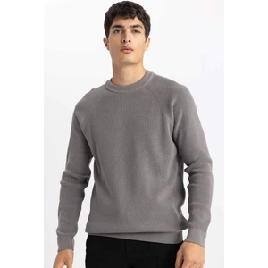 Standart Fit Normal Kesim Bisiklet Yaka Basic Düz Triko Kazak A8458AX24SP