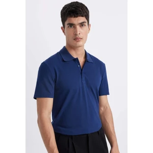 Slim Fit Dar Kesim Polo Yaka Kısa Kollu Pamuklu Modal Karışımlı Basic Düz Tişört M6609AZ24SP