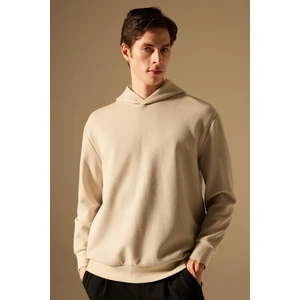 Oversize Geniş Kalıp Kapüşonlu Kapitone Sweatshirt B6492AX24SP