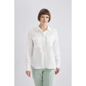 Regular Fit Dokulu Uzun Kollu Gömlek T6889AZ24SP