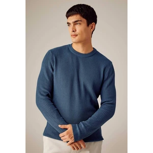 Standart Fit Normal Kesim Bisiklet Yaka Basic Düz Triko Kazak B9707AX24SP