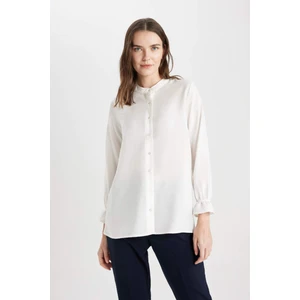 Regular Fit Basic Düz Uzun Kollu Gömlek B1558AX24SP