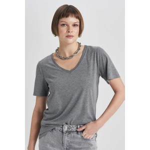 Regular Fit V Yaka Kısa Kollu Tişört K5057AZ24SP