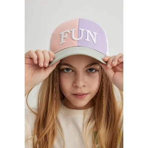 Kız Çocuk Nakışlı Pamuklu Cap Şapka X0735A624SM