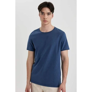 Regular Fit Bisiklet Yaka Basic Düz Kısa Kollu Tişört B3491AX24SP