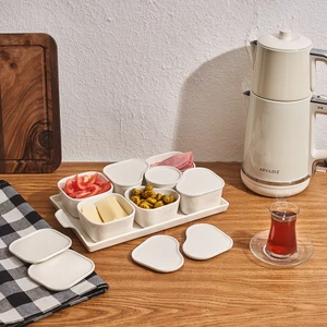 13 Parça Tepsili Oval Kahvaltılık