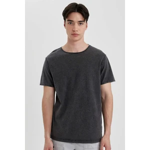 Regular Fit Bisiklet Yaka Basic Düz Kısa Kollu Tişört B3491AX24SP