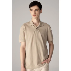 %100 Pamuk Regular Fit Polo Yaka Kısa Kollu Basic Düz Pike Kumaş Tişört C1293AX24SP