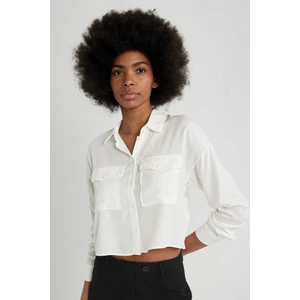 Regular Fit Uzun Kollu Crop Gömlek A5380AX24SP