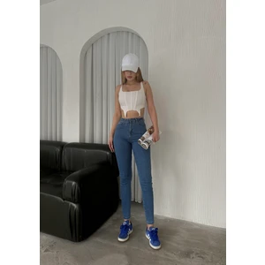 Aref Jeans Kadın Süper Skinny Fit Esnek Likralı Denim Jean Kot Pantolon