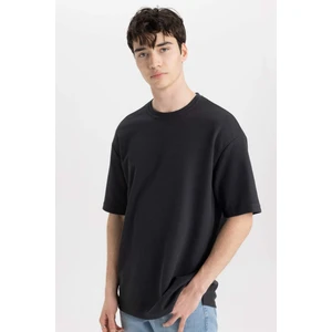 Comfort Regular Fit Rahat Kesim Bisiklet Yaka Kısa Kollu Ağır Kumaş Basic Düz Tişört B4444AX24SP