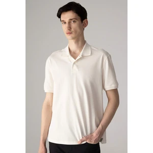 Regular Fit Kısa Kollu Basic Düz Pike Kumaş Polo Tişört C1293AX24SP