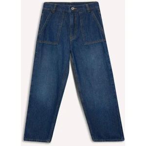 Erkek Çocuk Wide Leg Geniş Bol Paça Jean Pantolon C4539A824AU