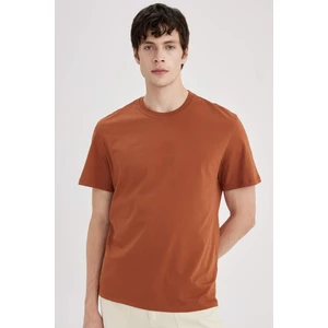 %100 Pamuk New Regular Fit Bisiklet Yaka Basic Düz Kısa Kollu Tişört V7699AZ24SP