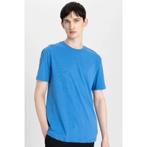 New Regular Fit Bisiklet Yaka Basic Düz %100 Pamuk Kısa Kollu Tişört V7699AZ24SP