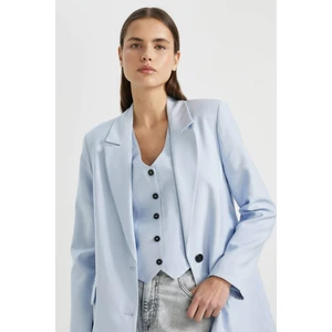 OversizeGeniş Kalıp Ceket Yaka Blazer Ceket C5028AX24SM