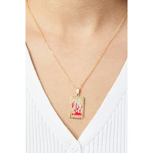 Altın Kaplama Tarot Kolye The Flame (Alev)