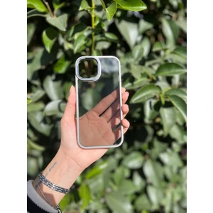 Glass Series Apple iPhone Premium Şeffaf Kılıf | Renkli Çerçeve