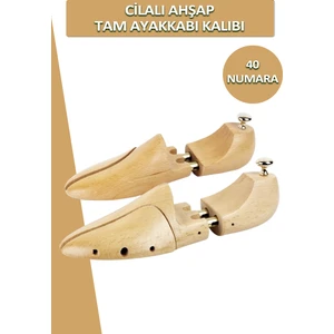 Cilalı Ahşap Tam Ayakkabı Kalıbı 40 Numara