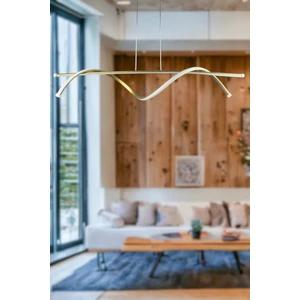 Eclipse Modern Tasarım Eskitme Renk Beyaz Ledli Cafe - Mutfak - Salon 2 Li LED Avize