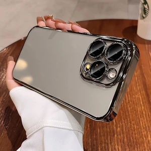 Apple iPhone 16 Pro Max Kılıf Lens ve Hoparlör Toz Korumalı Arkası Şeffaf Kenarı Renkli Silikon Kapak