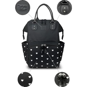 Paris x Pro Kadın ve Anne Bebek Bakım Sırt Çantası ( Kalpli )