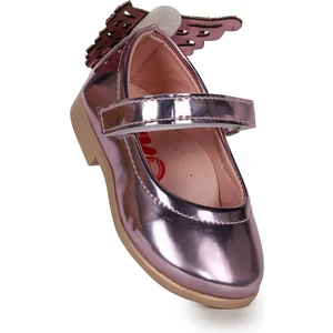 Kiko Kids Friga Kelebek Cırtlı Kız Bebek Babet Ayakkabı Pembe